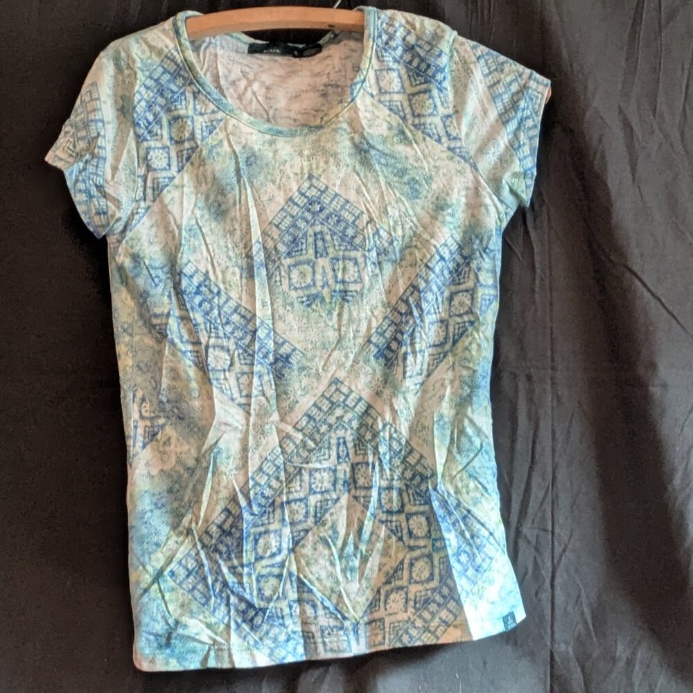 Prana Womens SS Tee Abstract Print (S)